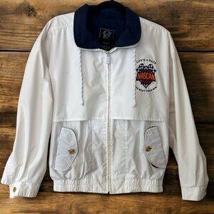 Vintage  Nascar Cafe Bomber Jacket Myrtle Beach Life’s A Race Gear For Sports